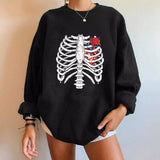 Halloween Themed Oversized Sweatshirt-Black-16