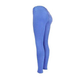 High waist yoga pants-Blue-2