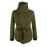 Irregular cotton warm jacket-Army Green-4