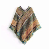 LOVEMI - Lovemi - Knitted fringed shawl coat