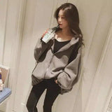 LOVEMI - Lovemi - Loose BF Mid-length Harajuku Style Student Jacket