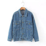 Classic Denim Jackets with Button Pockets-Blue-2