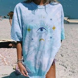 Bunny Graphic Oversized T-Shirt for Beachwear-4Style-6