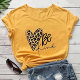 LOVEMI - Lovemi - Love Color Print Loose Short Sleeve T-shirt