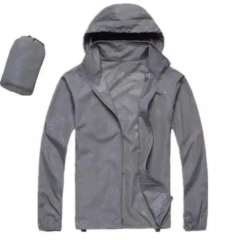 Compact Waterproof Jacket for Outdoor Adventures-Silver grey-8