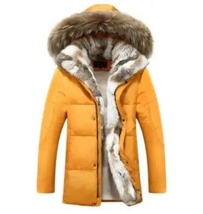 LOVEMI - Lovemi - new down jacket men's long section Korean youth