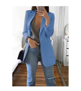 LOVEMI - Lovemi - Office Lady Blazer Coats Lapel Long Sleeve Solid