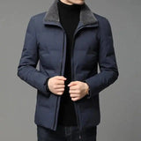 Outdoor leisure down jacket-Navy Blue-2