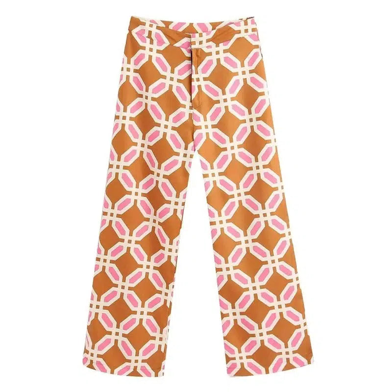 LOVEMI - Lovemi - Printed Home Pants