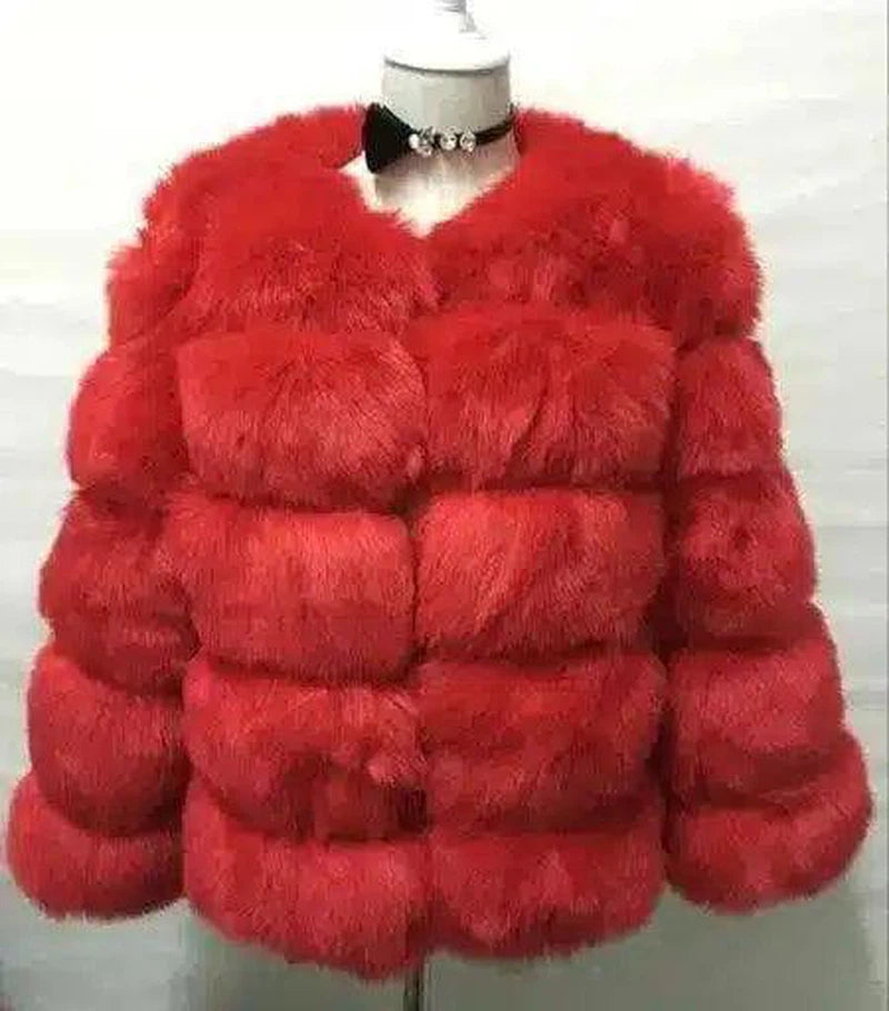 LOVEMI - Lovemi - S-3XL Mink Coats Women Winter Fashion FAUX Fur