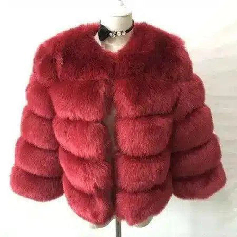 LOVEMI - Lovemi - S-3XL Mink Coats Women Winter Fashion FAUX Fur