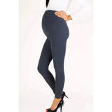 Skinny Maternity Pants-Grey-2