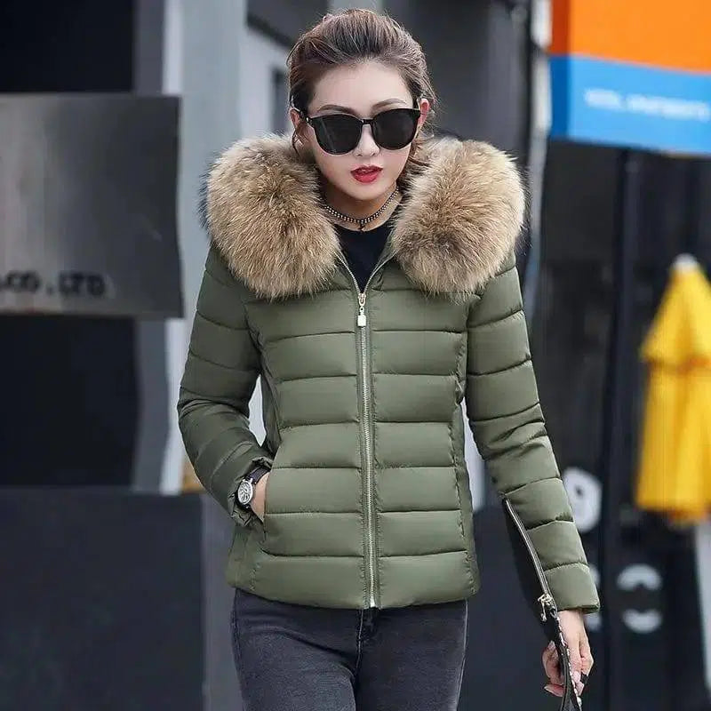 LOVEMI - Lovemi - Slim cotton padded jacket and down jacket