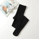 Soft Cotton Anti-pilling Vertical Stripe Socks-Black-2