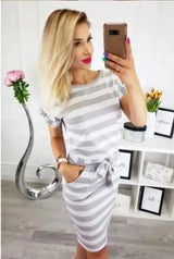 LOVEMI - Lovemi - Striped Dress