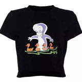 Animated Character Cotton T-Shirt for Casual Wear-S-2