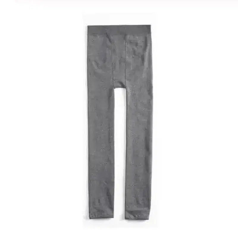 Warm and velvet trousers-Light grey-3