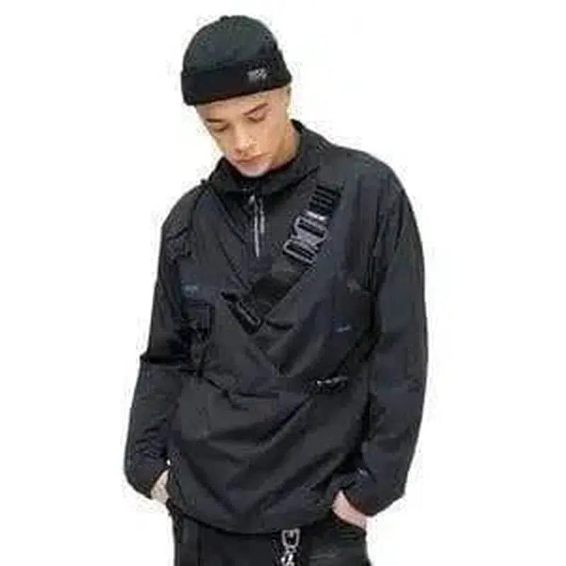 LOVEMI - Lovemi - Windbreaker Collar Jacket