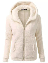 Women's Fashion Jacket Hooded Sweater Sweater-Apricot-8