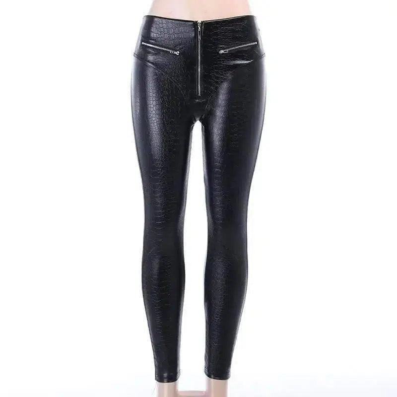 LOVEMI - Lovemi - Women's Sexy Peach Hip Leather Pants, High Waist,