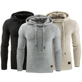 Men's Jacquard Sweater Long-sleeved Hoodie Warm Color Hooded-1