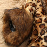 Mid Length Leopard Print Coat In Autumn And Winter For Women-6