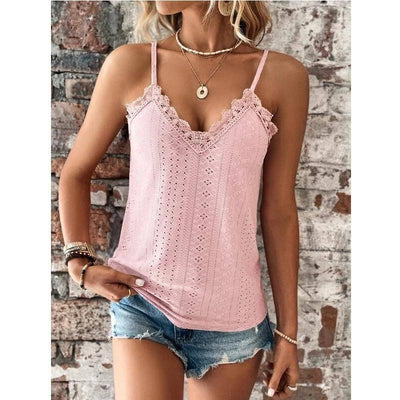 New Women's Clothing V-neck Lace Lace Sling Vest-3