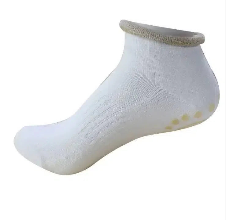 Non-slip yoga socks, silicone granules, yoga socks, floor-white-9