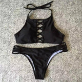 Nouvelle Multi-corde Bikini Dames Maillots De Bain Sexy-black-5