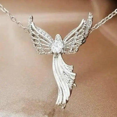 Peng Yi Wish Explosion Model Christian Virgin Mary Pendant-Silverwhitediamonds-2