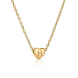 Ins Style Love Letter Necklace Women Stainless Steel Heart-shaped Niche Clavicle Chain Fashion Necklace-17