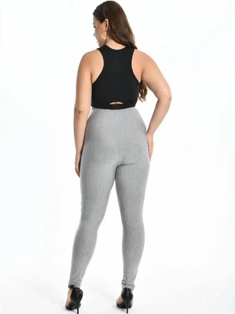 Plus Size Leggings For Women Modal Cotton Stretch Elastic-4