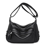 Shoulder Bags Women High Capacity Crossbody Bags-Black-3