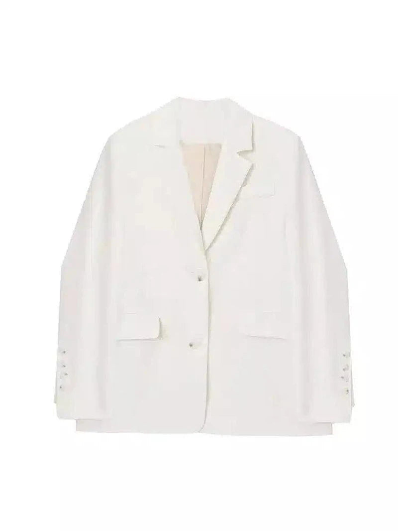 Classic Men's Blazer for Formal Occasions-Pretty white-2