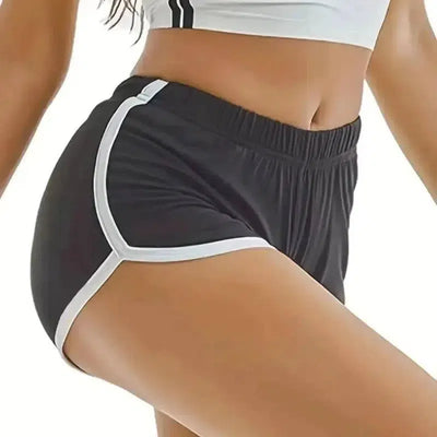 Sports Shorts Women Casual Loose Straight Pants Wearing-3