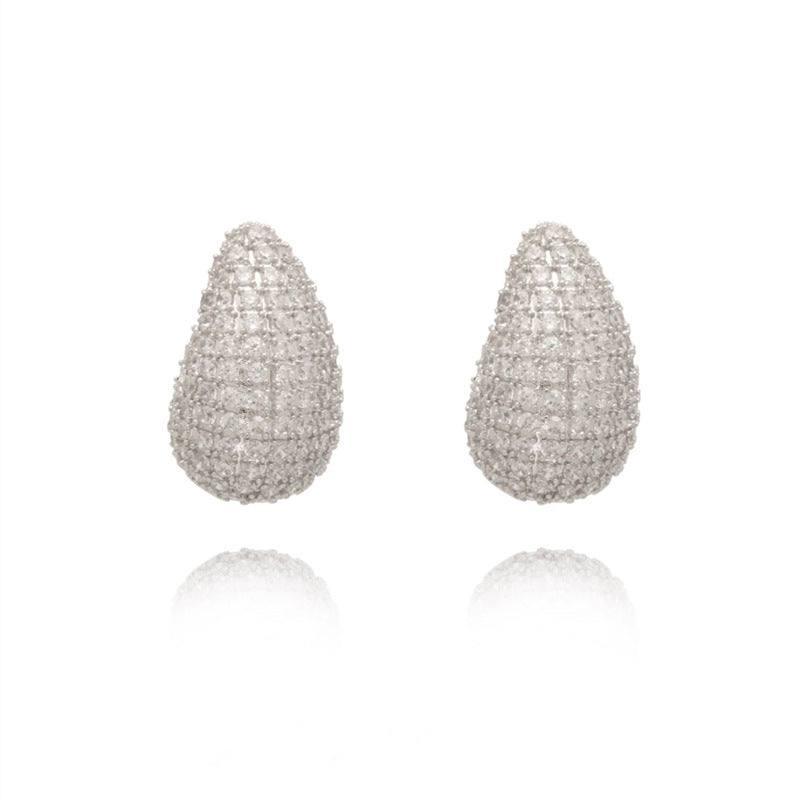 Stunning Earrings Styles for a Sparkling Look-Zircon Water Drop Earrings-9