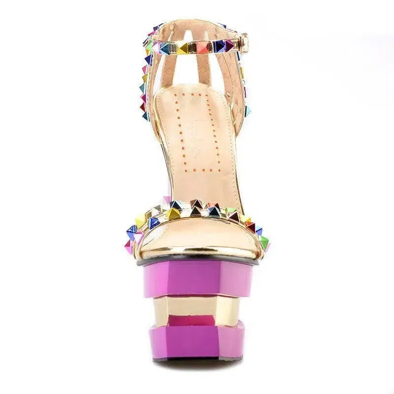 Strange Style High Heels Platform Pink-2