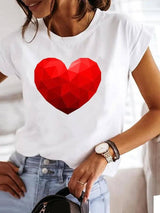 Stylish Love Summer Tee-MGQ29414-1