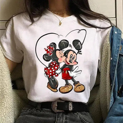 Summer Mickey Minnie Top-DS0228-1