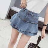 Vintage Denim Mini Skirts-1