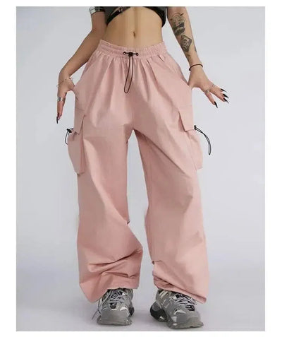 Wide Leg Pants For Female Niche, Loose Covering For Flesh-Pink-2