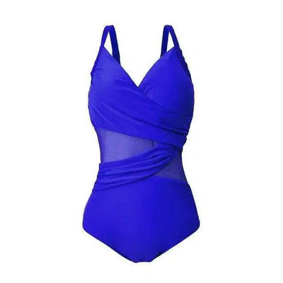 Women plus size Bikini-RoyalBlue-4