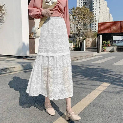 Women's High Waist Slimming Midi Skirt-7