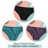 Women Underpants Solid Girls Briefs Sexy Female Lingerie-B-10