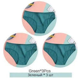 Women Underpants Solid Girls Briefs Sexy Female Lingerie-I-17