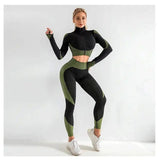 Zipper yoga suit-4