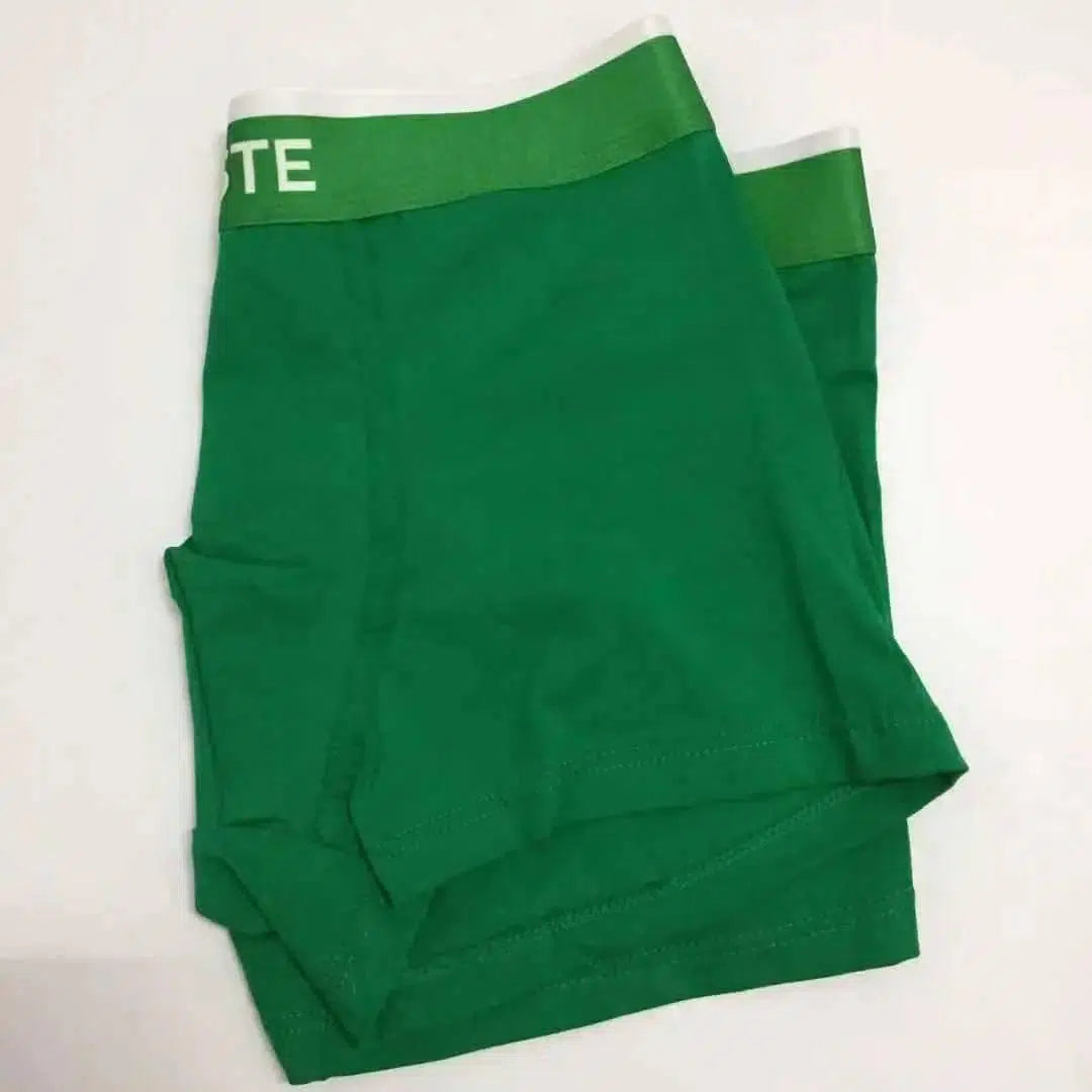 Men's cotton boxer briefs-Green-2